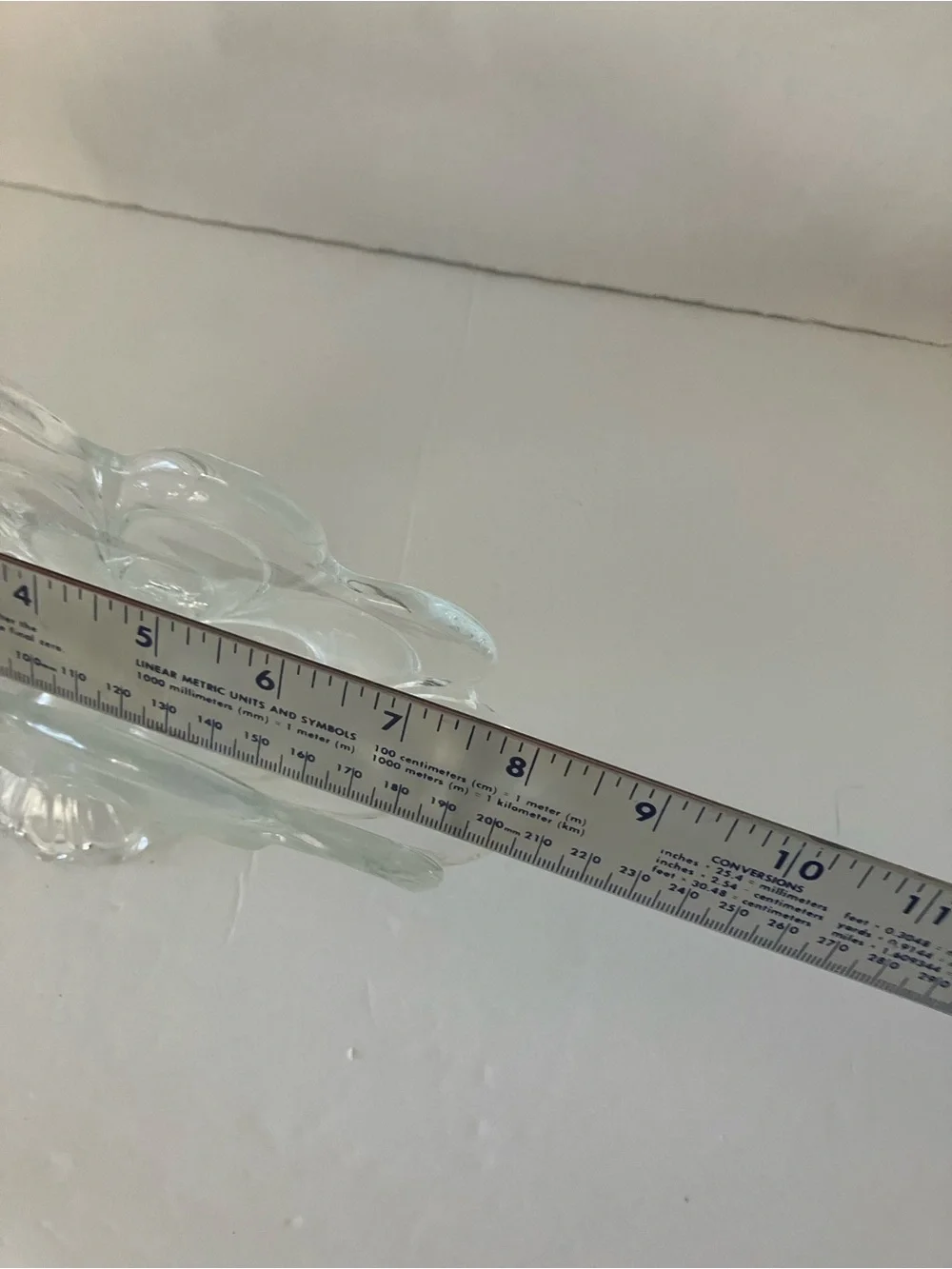 Clear Glass Pedestal Fruit Bowl - Decorative Centerpiece